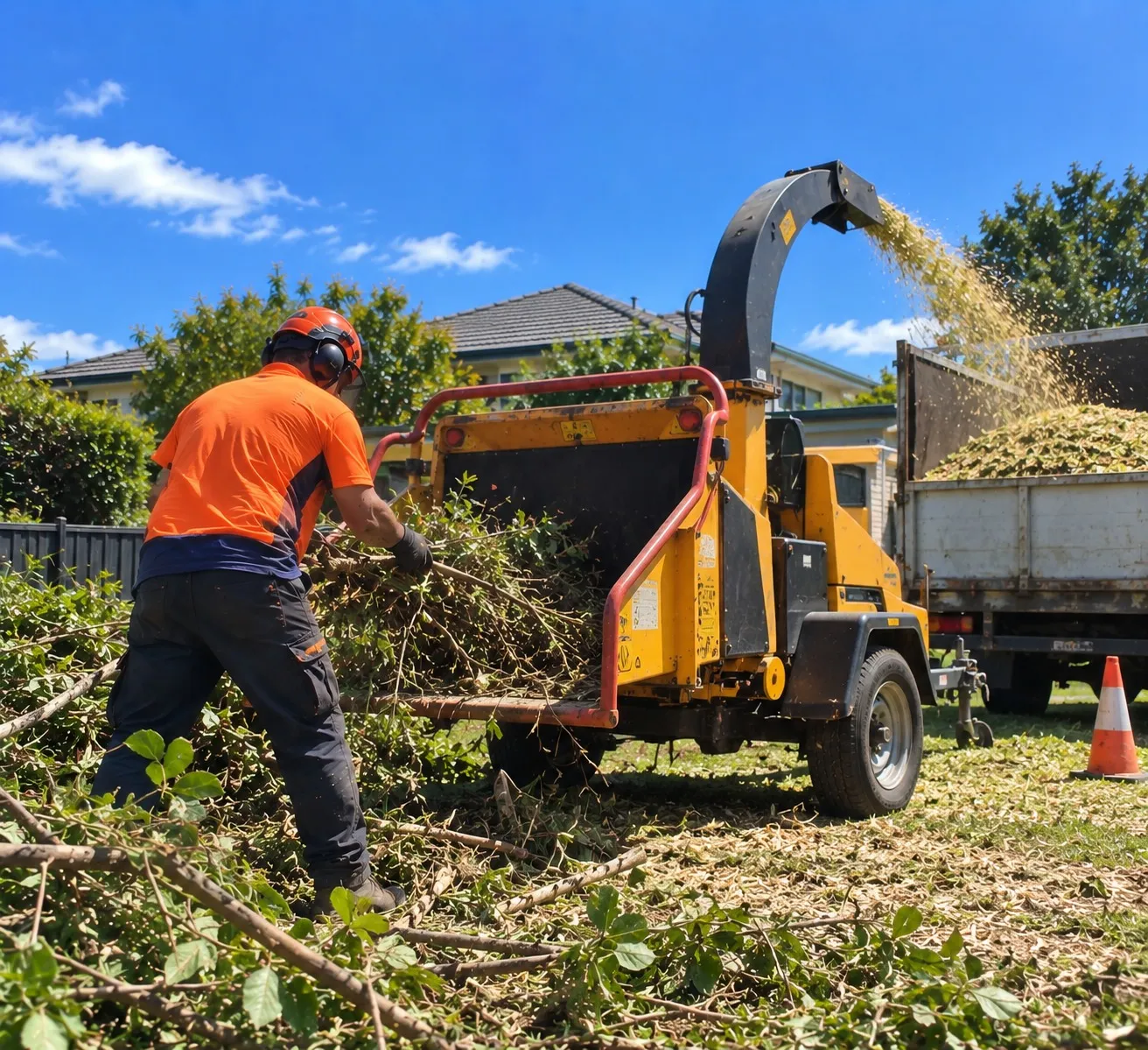 Wood Chipping in Hamilton